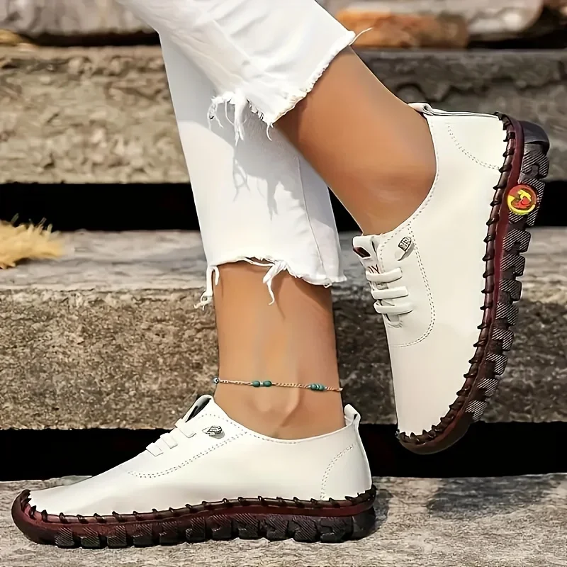 Baskets cuir femmes spinales confortables plateforme - image de produit 4