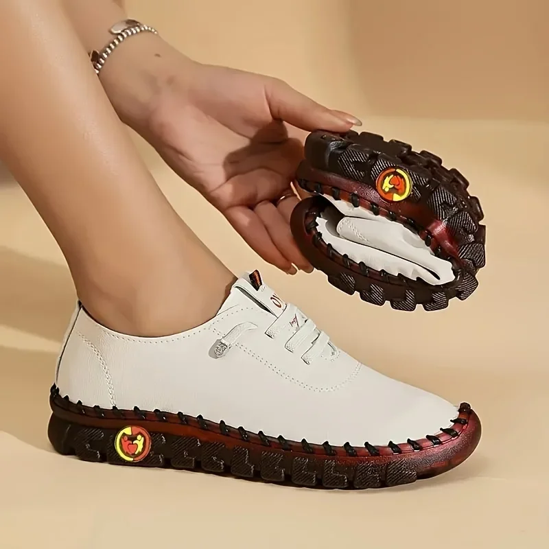 Baskets cuir femmes spinales confortables plateforme - image de produit 1