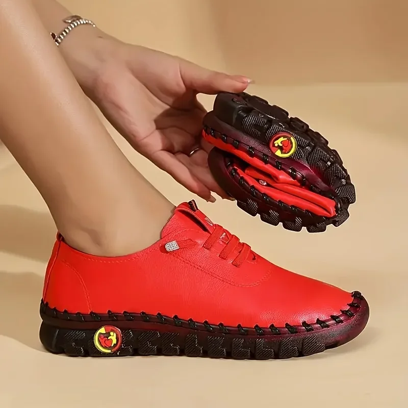 Baskets cuir femmes spinales confortables plateforme - image de produit 9