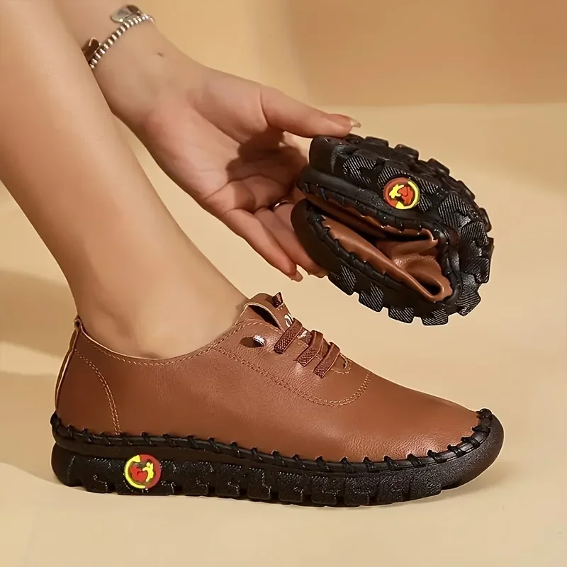Baskets cuir femmes spinales confortables plateforme - image de produit 5