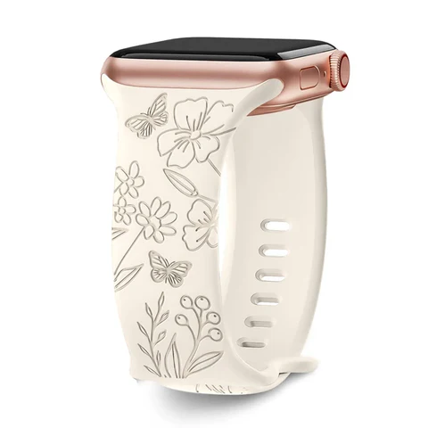 Bracelet Apple watch - design de fleures
