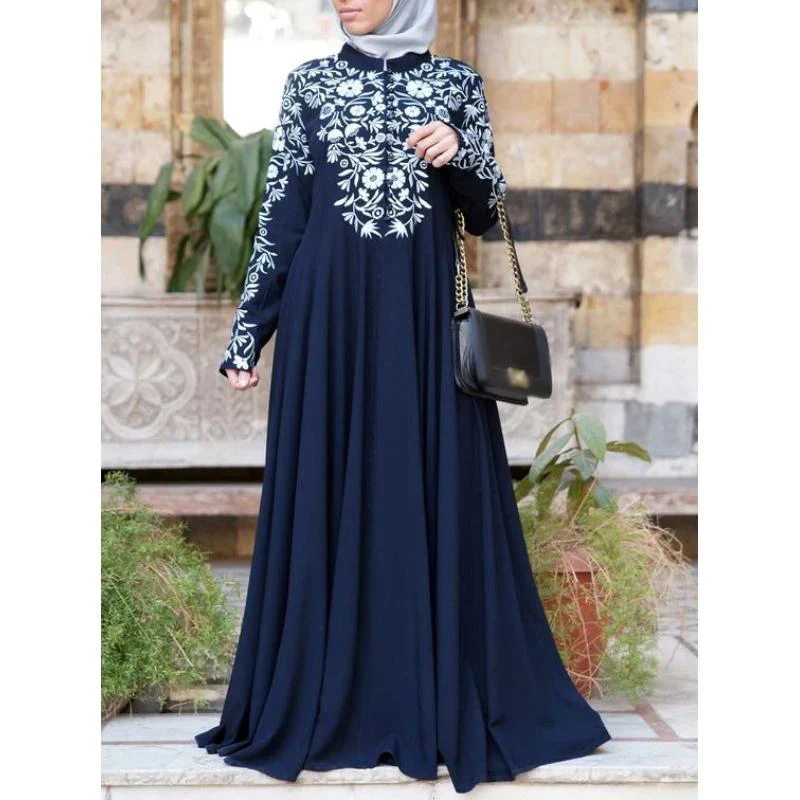 Abayas Kimono et Robes Imprimées Arabes - Vêtements Islamiques Shopify - image de produit 7